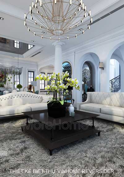 Thiết kế phòng bếp biệt thự Vinhome RiverSide